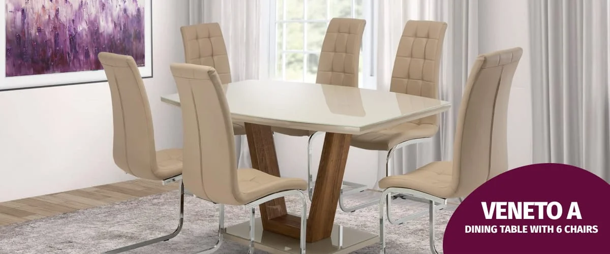 Kitchen table deals with padded chairs